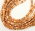 Peach Shell Beads, 6mm, Heishi